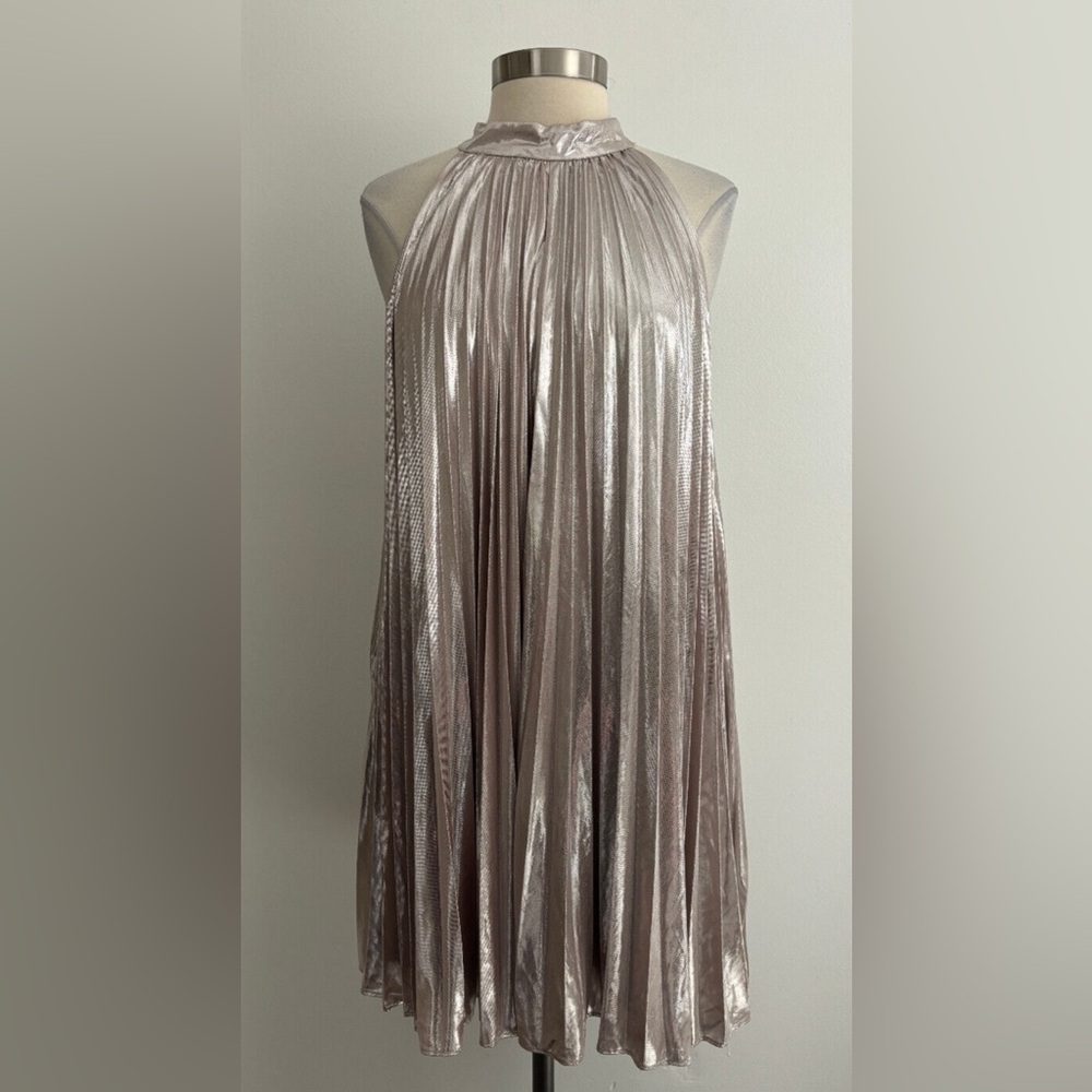 (SOLD) 1. State Shimmering Silver Women’s Dress